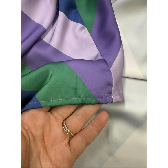 Silka Alessandra Stripe Purple Column Maxi Small NWT - Picture 3 of 4